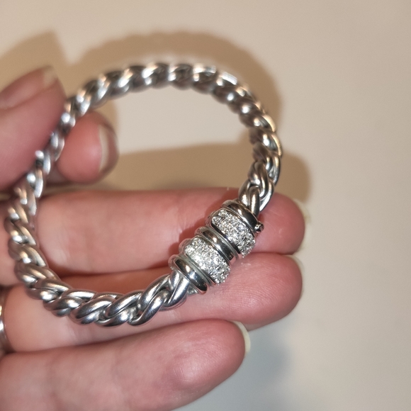 White Gold Rope Diamond Bracelet - Picture 4 of 16